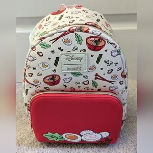 NWT Loungefly Disney Mickey Mouse Ramen Mini Backpack